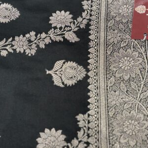 Mashru Silk Saree - Black
