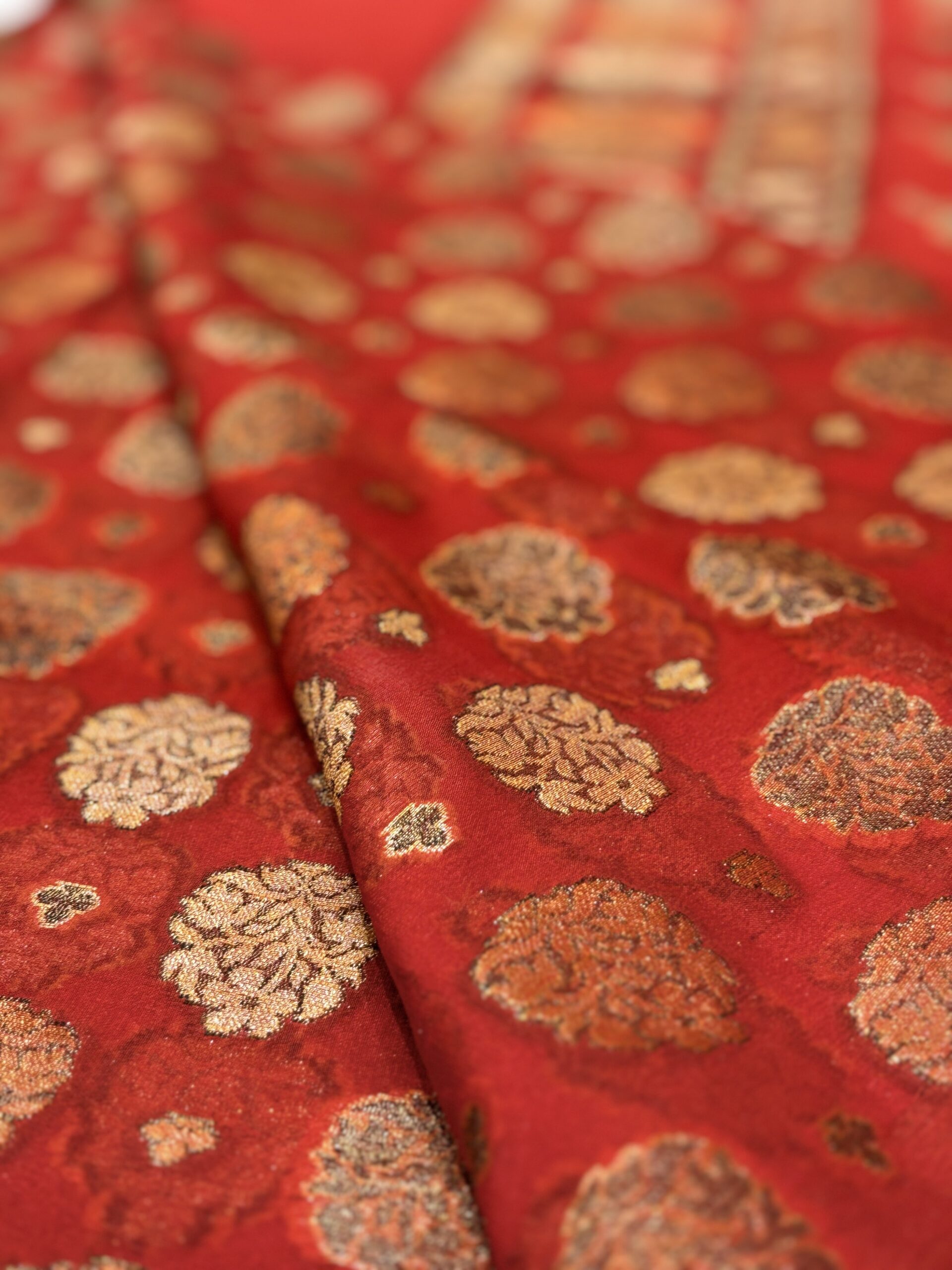 Pure Silk Chiffon Banarasi Saree - Image 4