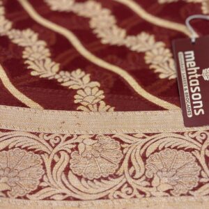 Pure Silk Chiffon Saree- Red