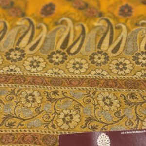 Pure Silk Chiffon Handloom Saree - Yellow