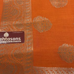 Banarasi Pure Spun Silk Saree - Orange