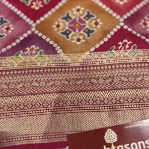 Pure Crepe Silk Printed Saree - Red