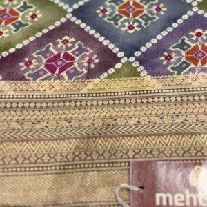 Pure Crepe Silk Printed Saree - Multicolor