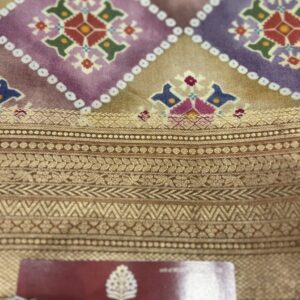 Printed Silk Saree - Purple