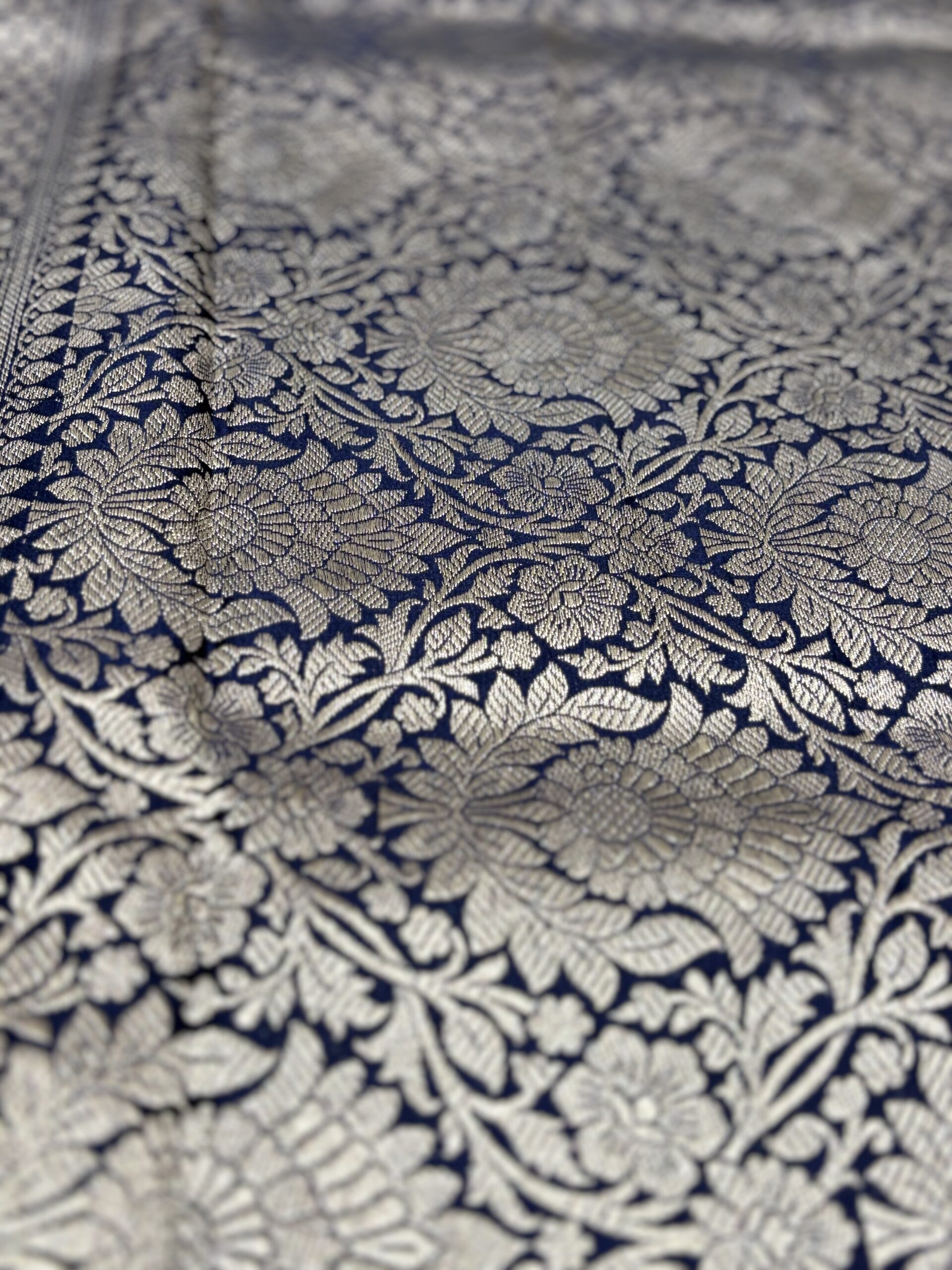 Mashru Silk Saree - Dark Pink - Image 4