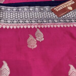 Mashru Silk Saree - Dark Pink