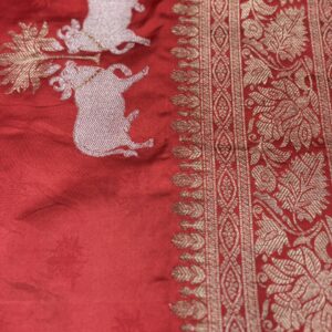 Mashru Silk Saree - Red